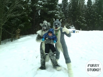 Our 2 first fursuits Gabriel and Chester_1
